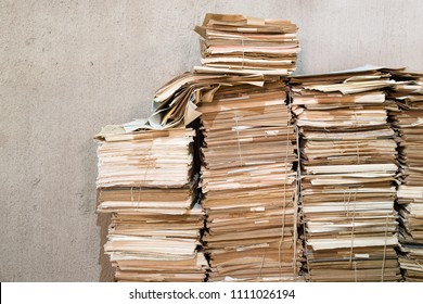 Paper Archives!    Images Stock Photos Vectors Shutterstock - huges piles of old papers some of the papers are attached with string